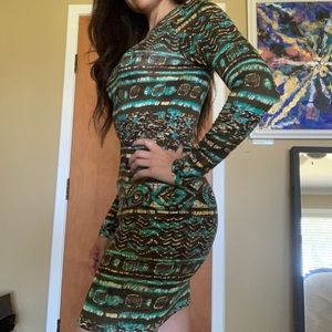 Torn by Ronny Kobo Inca print dress